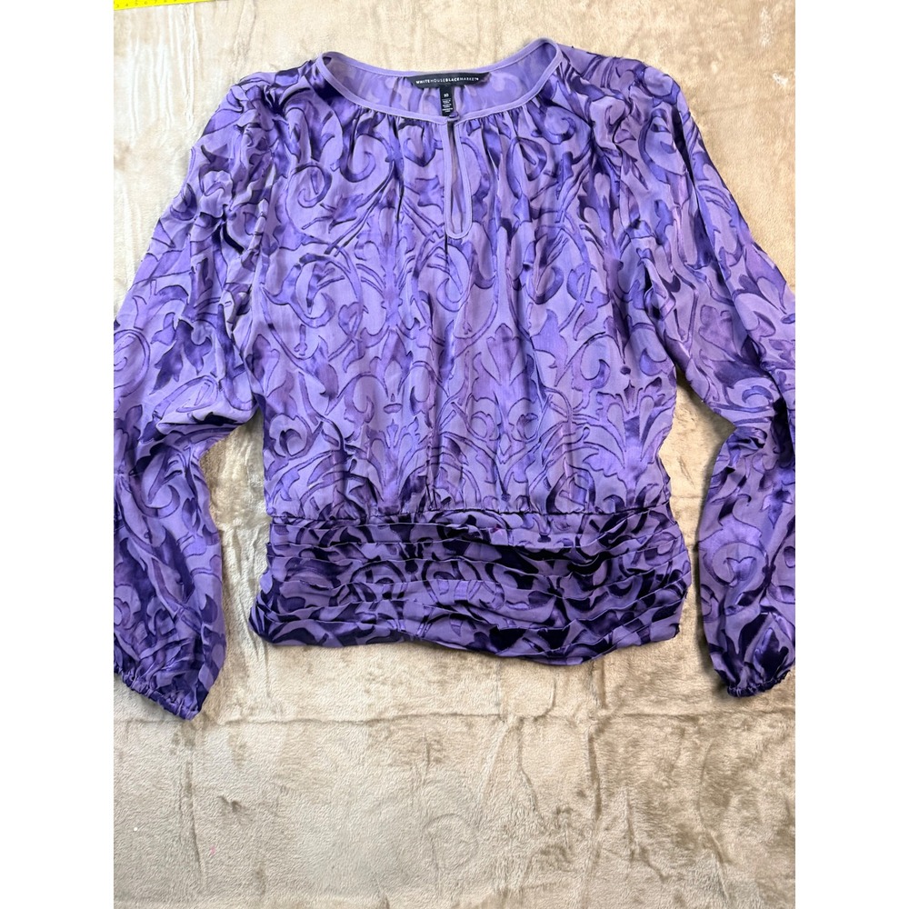 Fairycore White House Black Market Purple Burnout Velvet‎ Scroll Whimsigoth